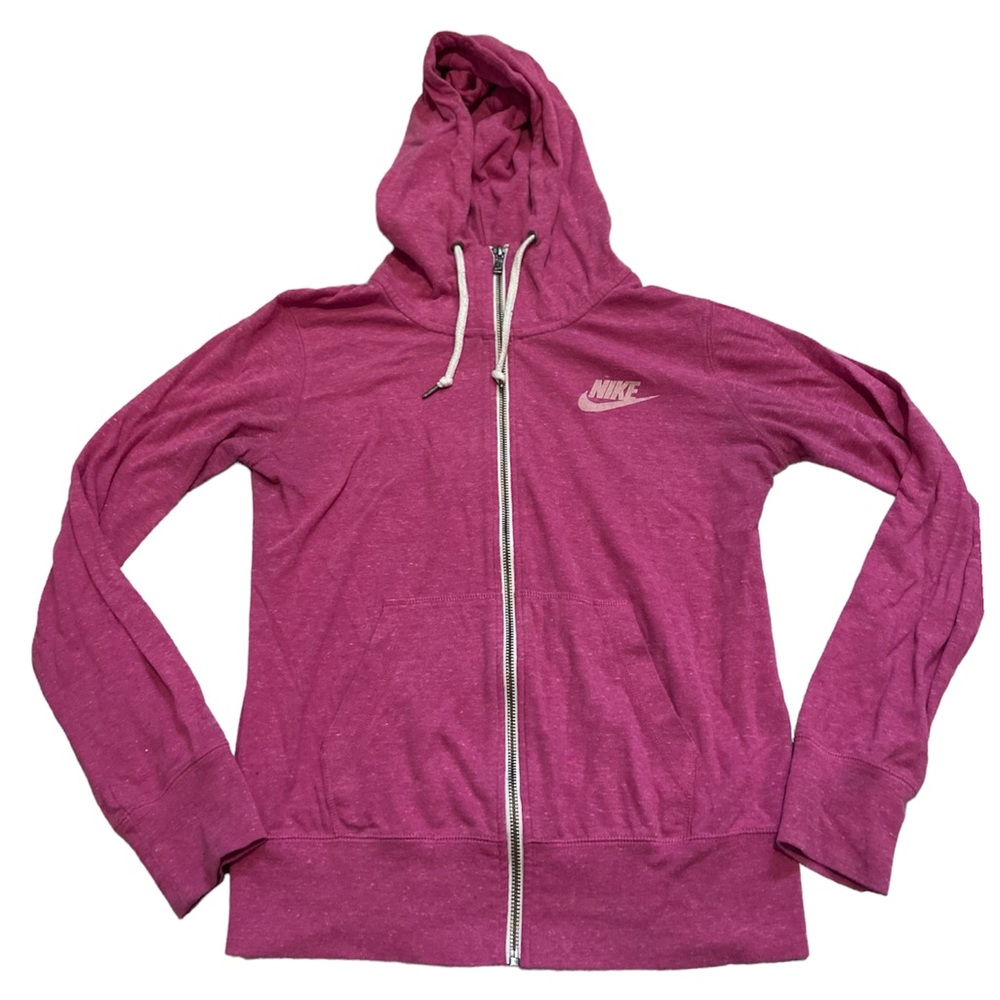 Women’s pink Nike zip up size Medium workout sweater
